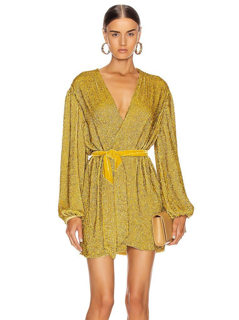 Retrofete Gabrielle Robe Mini Dress in Citrus Size S / Au 8 (BNWT!) photo 2