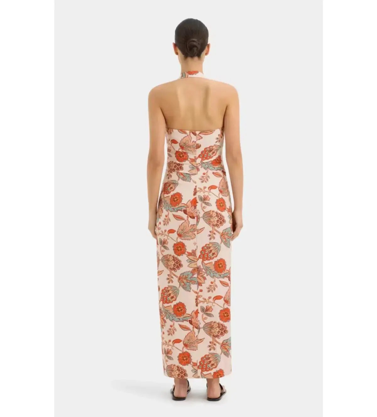 Sir the Label Noemi Halter Midi Dress Desert Wildflower Print Size 1 / AU 8 photo 4