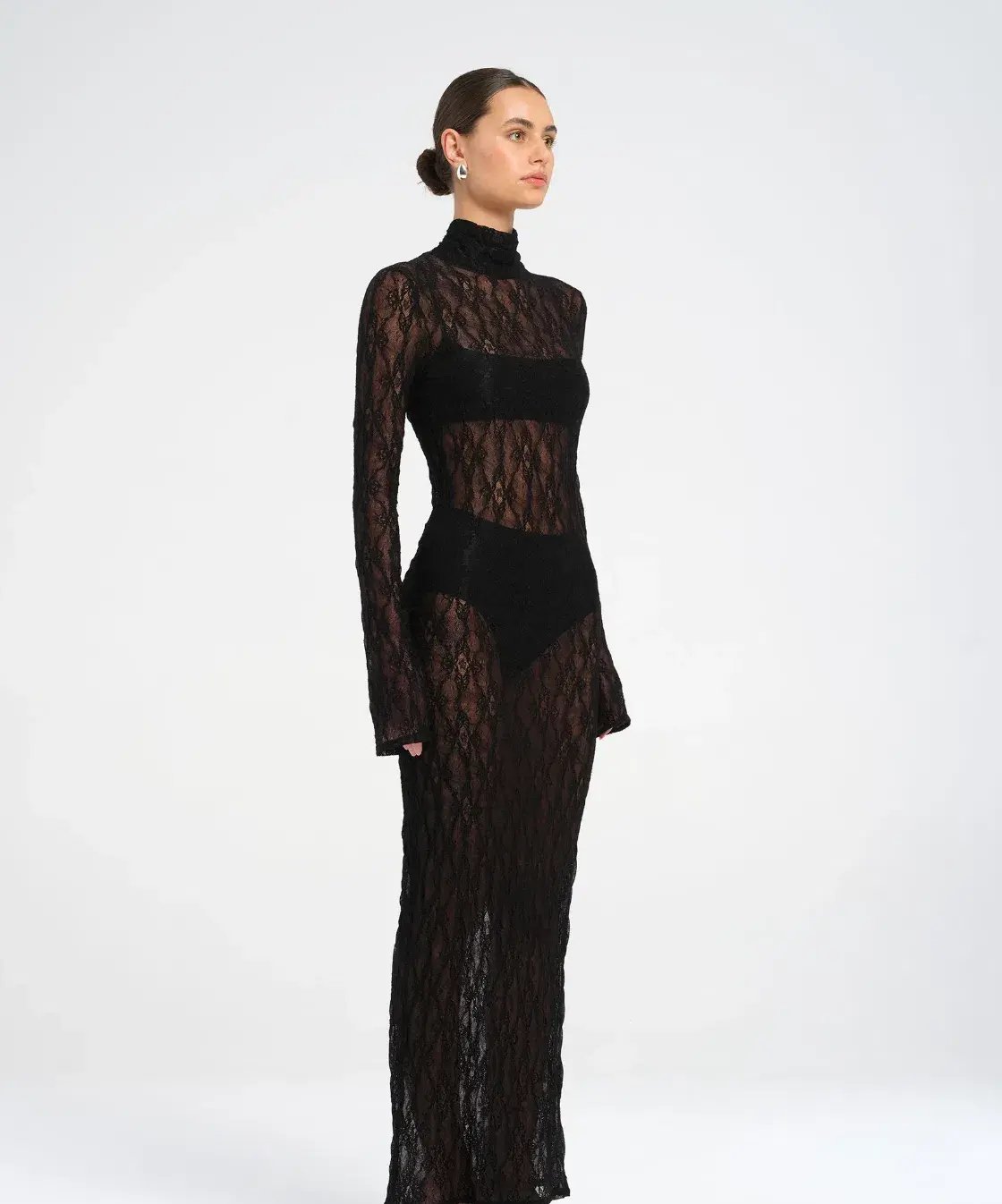 BENNI Dante Maxi Dress Black Size 8 photo 2