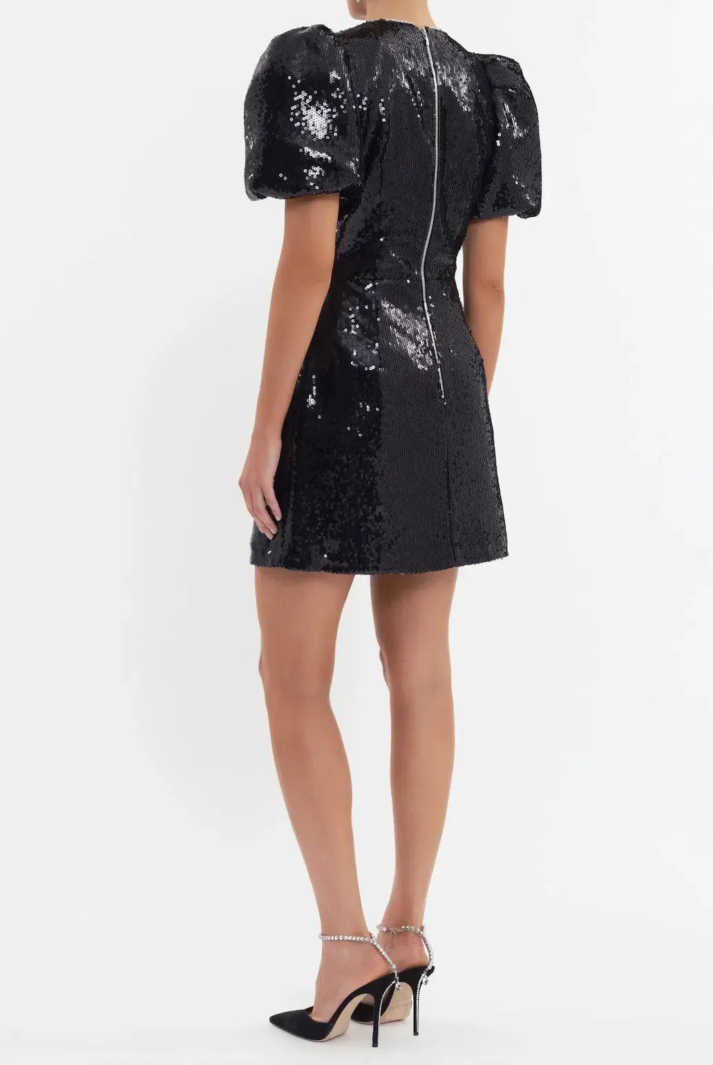 Rebecca Vallance Lena Bow Mini Dress in Black Size 8 photo 3