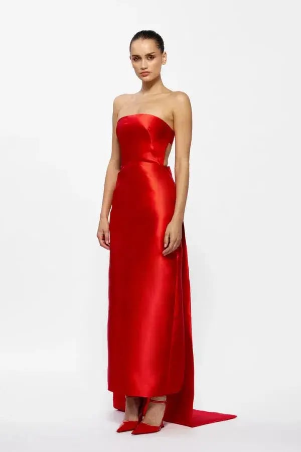 Effie Kats Zahara Dress Maxi Red Size AU 8 photo 2