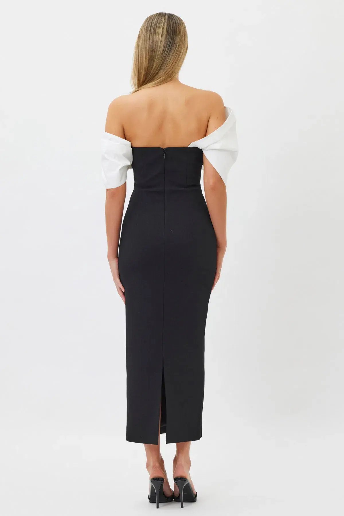 Bianca & Bridgett Sutton Midi Dress Black Size 14 photo 3