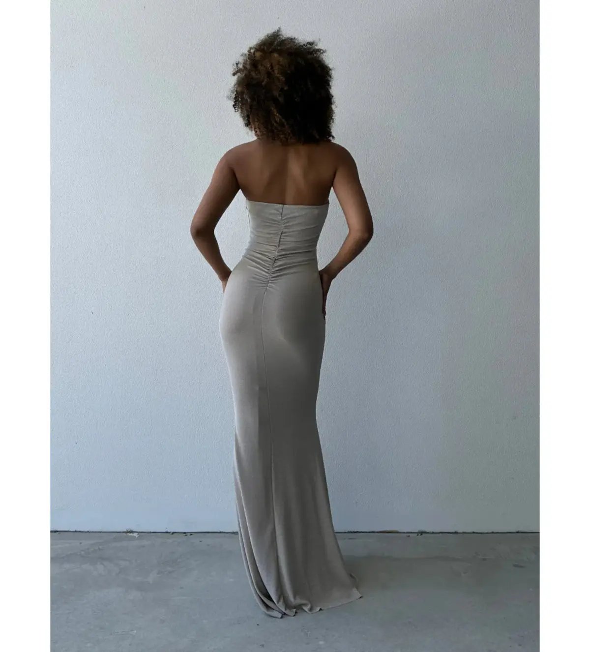 Lexi Tiffany Maxi Dress Champagne Size AU 6 photo 2