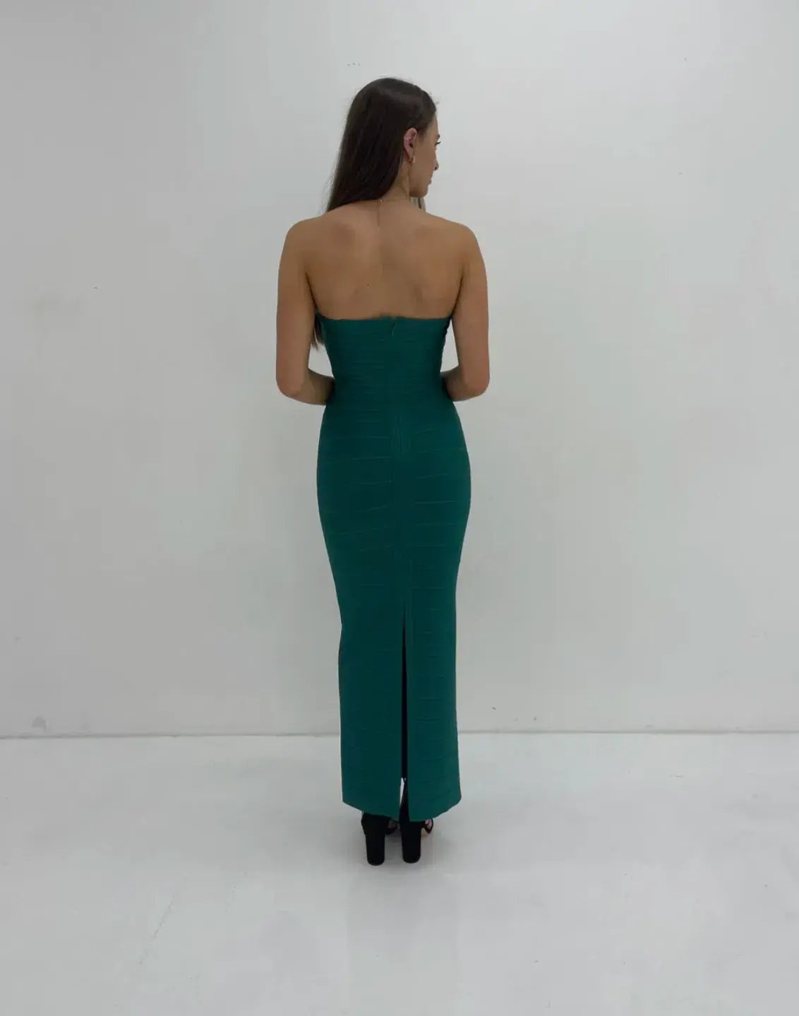Herve Leger Strapless Gown Jade Size S / AU 8 photo 6