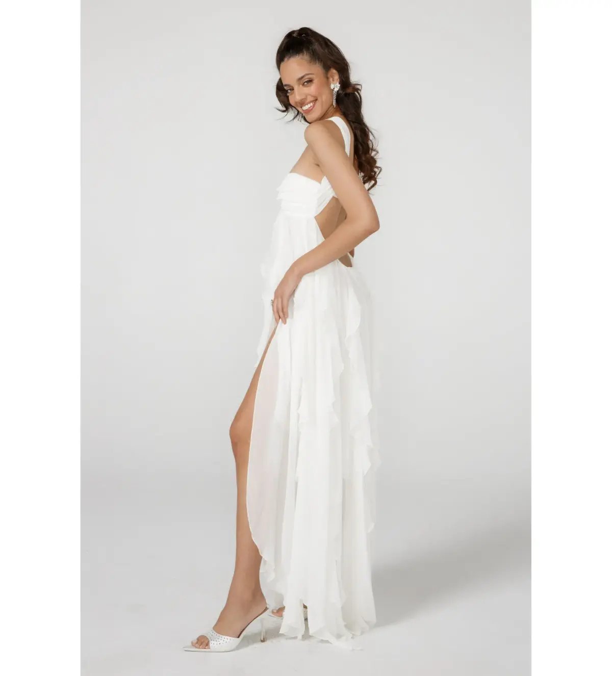Nana Jacqueline Mariah Dress in White Size AU 8 photo 2