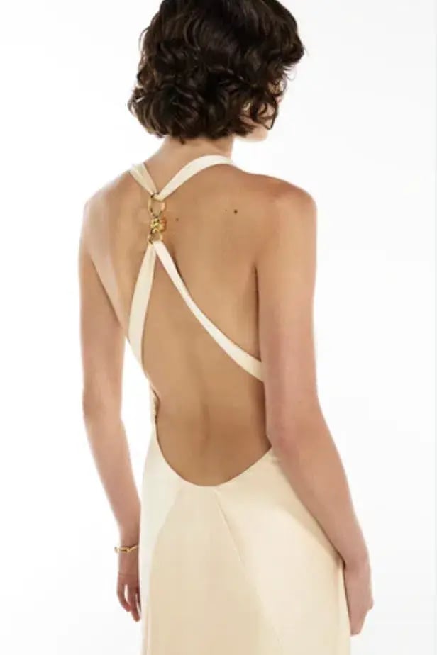 Manning Cartell Charmed Cowl Slip Dress Champagne Size AU 6 photo 7