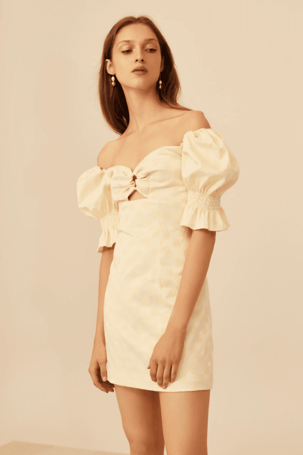C/MEO COLLECTIVE Elate Mini Dress Butter Size 8 photo 4