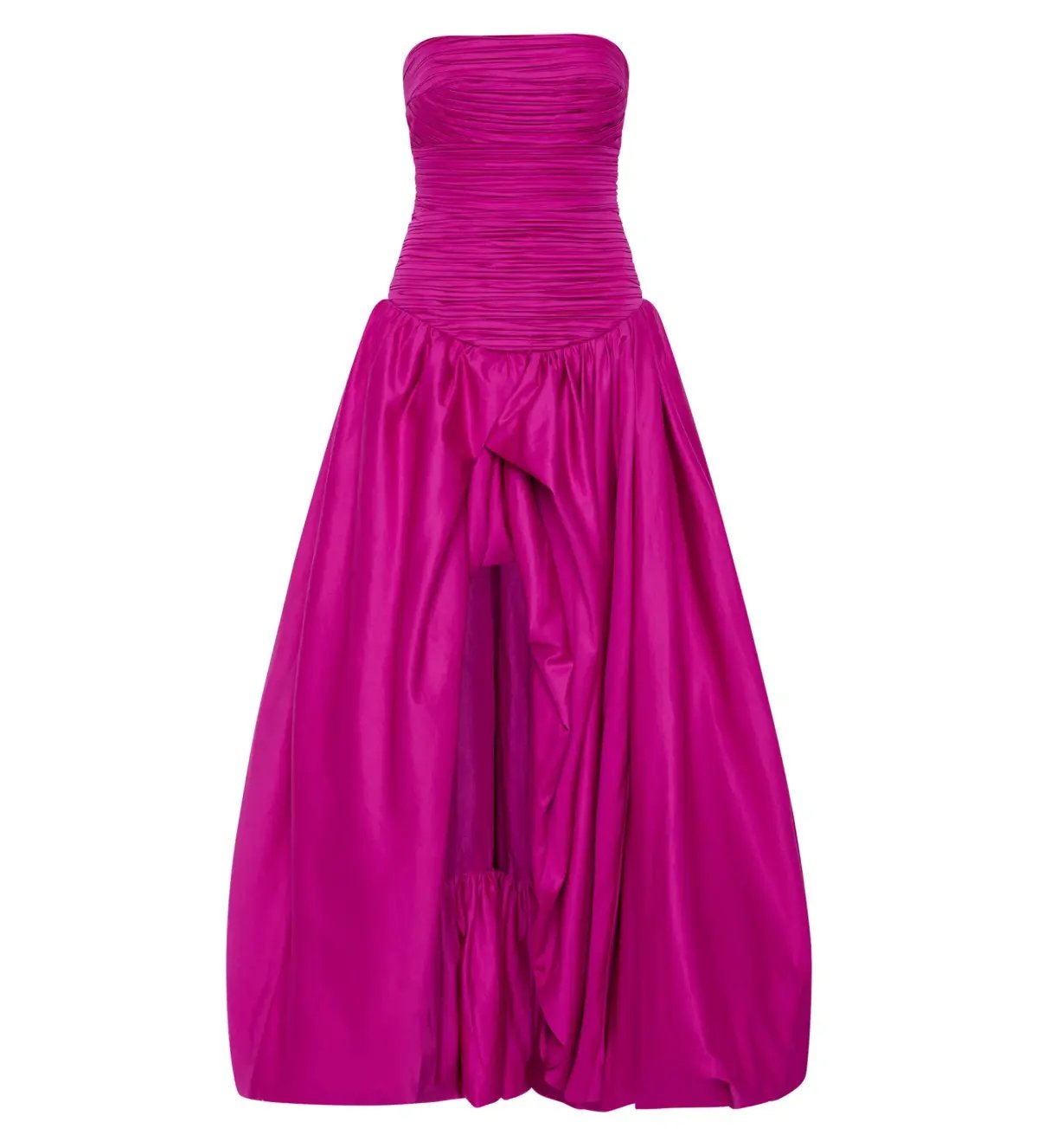 Aje Violette Bubble Hem Maxi Dress Deep Magenta Size 10 photo 6