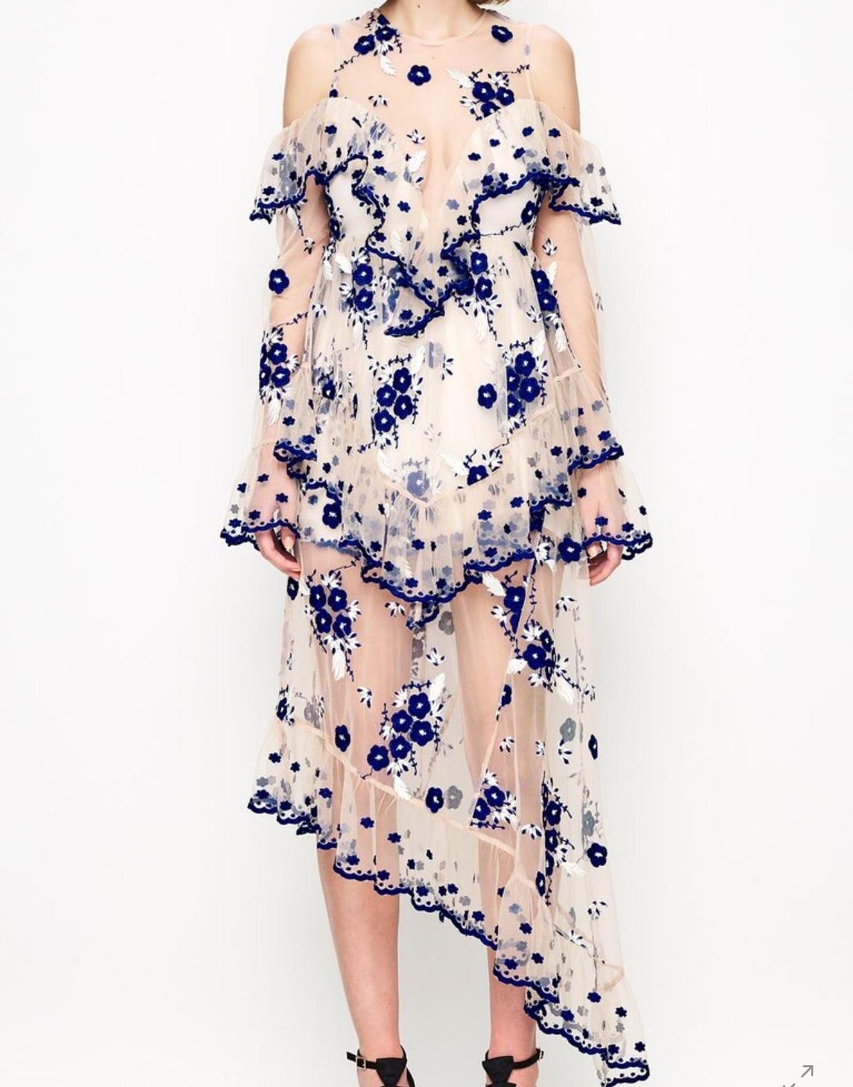 Alice McCall Mirage Gown Nude Blue Size 12 photo 2