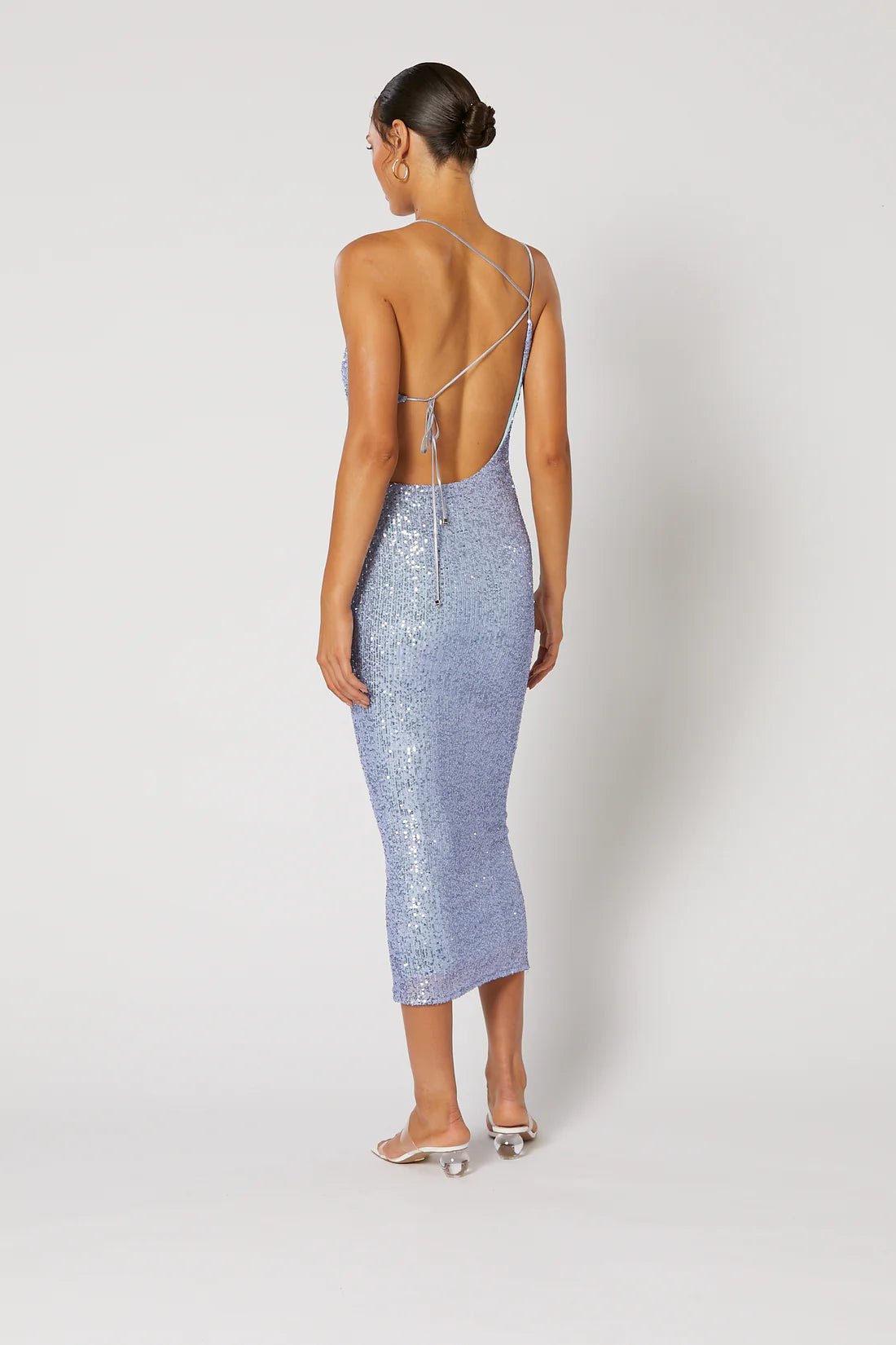 WINONA MARINI MIDI DRESS - BLUE photo 3