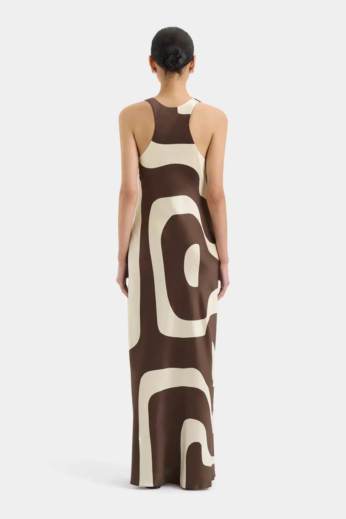 Sir the Label Freddie Scoop Neck Maxi Dress Poster Print Size 8 photo 3