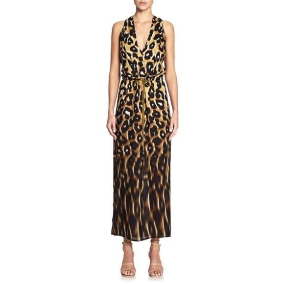 Manning Cartell Born Free Animal Print Maxi Dress Size 10 photo 2