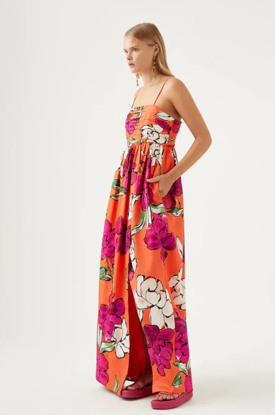 AJE Monument Tulip Maxi Dress Floral Size 8 photo 2