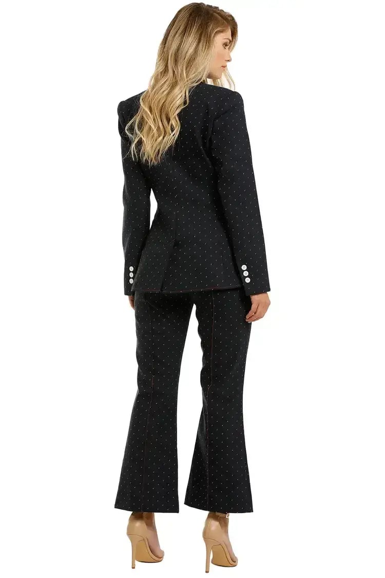 Lover Jagger Tailored Jacket and Pant Set in Navy Size 12 photo 3
