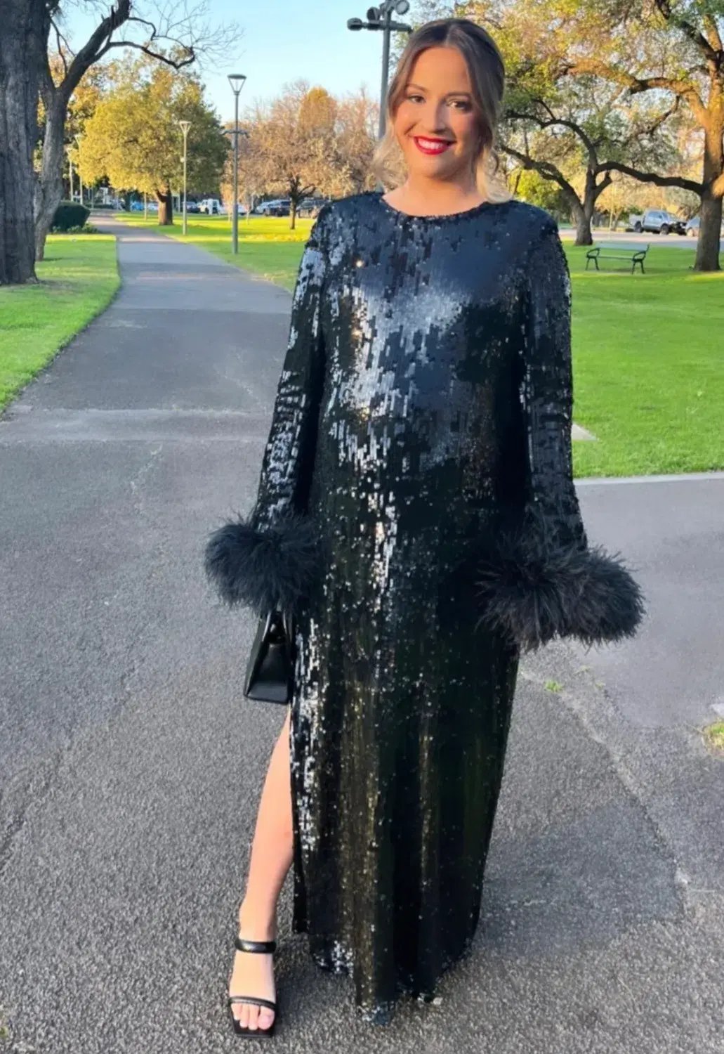 Rachel Gilbert Xanthy Gown Black Size 1 / AU 8 photo 3