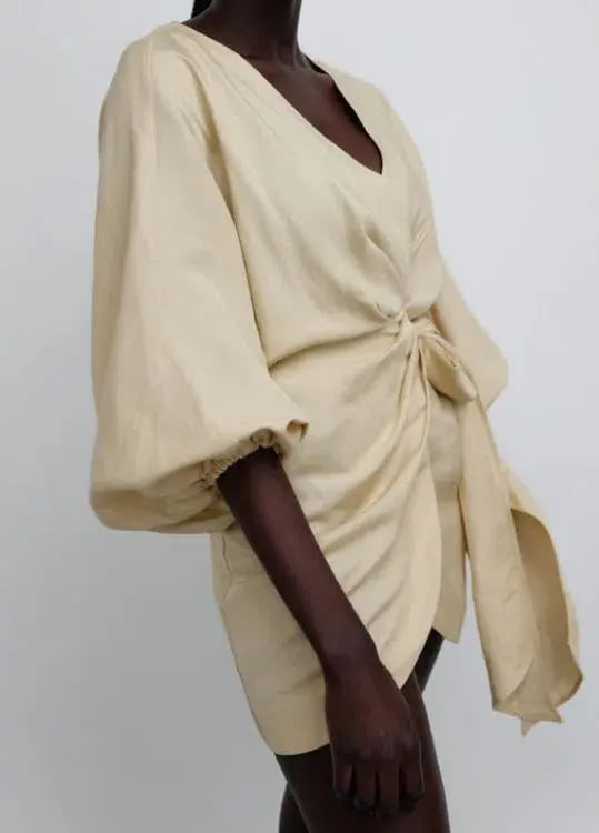 Significant Other Kenna Dress Beige Size 14 photo 3