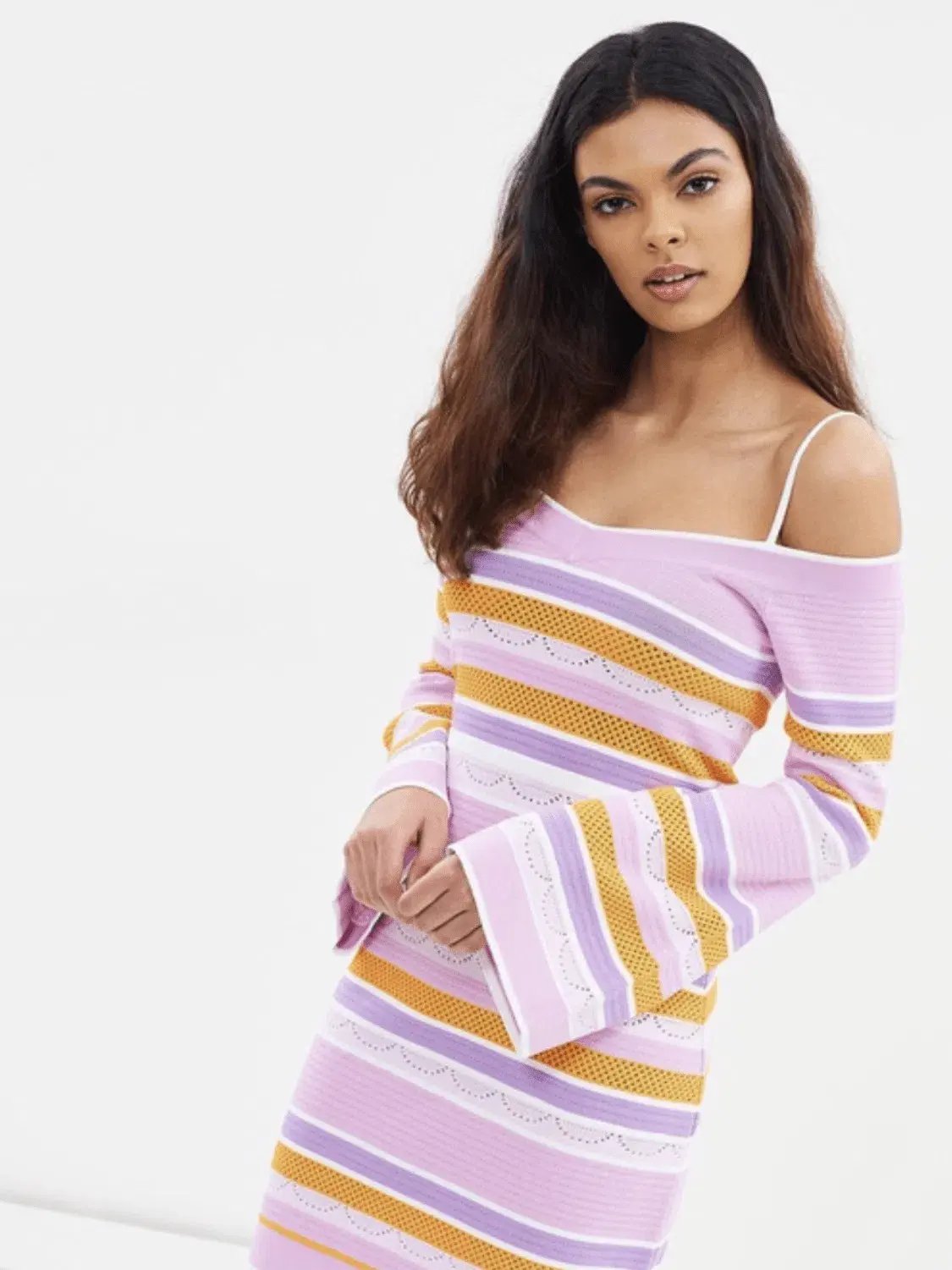 Alice McCall Pocketful of Rainbow Dress Pink Stripe Print Size 8 photo 2