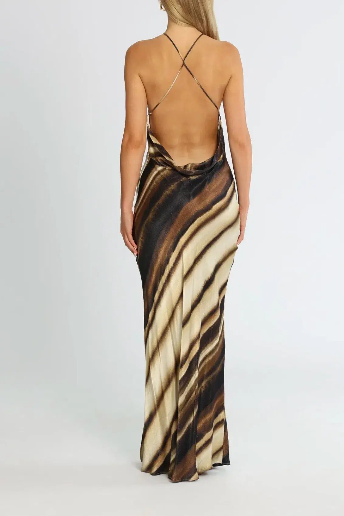 Bec & Bridge Watercolour Maxi Dress Print Size 8 photo 3
