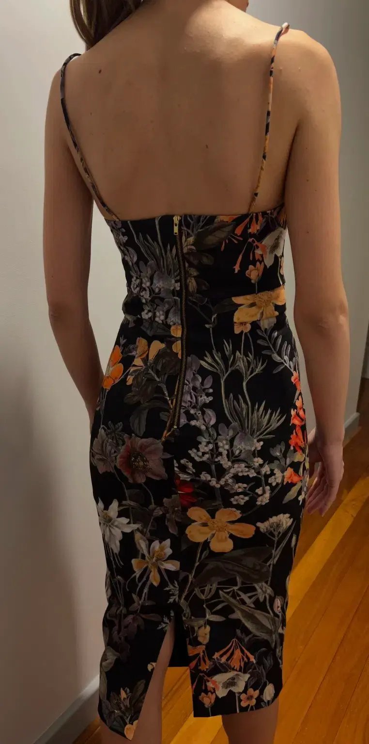 Talulah Bloom Cocktail Midi Dress Floral Size XS / AU 6 photo 3
