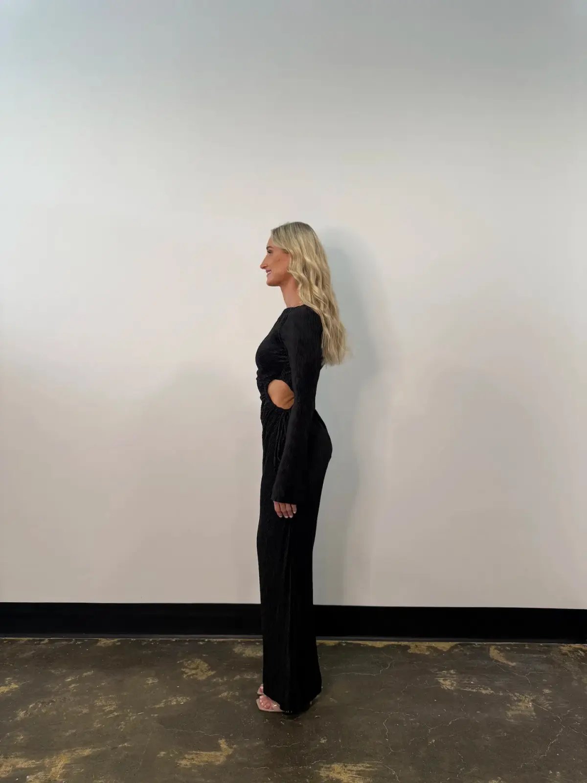Love Nookie Mirage L/S Maxi Gown Black Size AU 8 photo 2