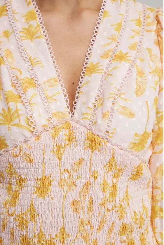 Significant Other Bernadette Dress Pineapple Palm Size 8 photo 3