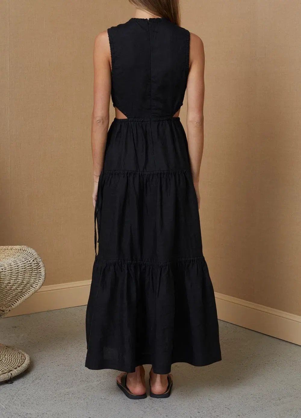 Bec & Bridge Henriette Maxi Dress Black Size 8 / S photo 3
