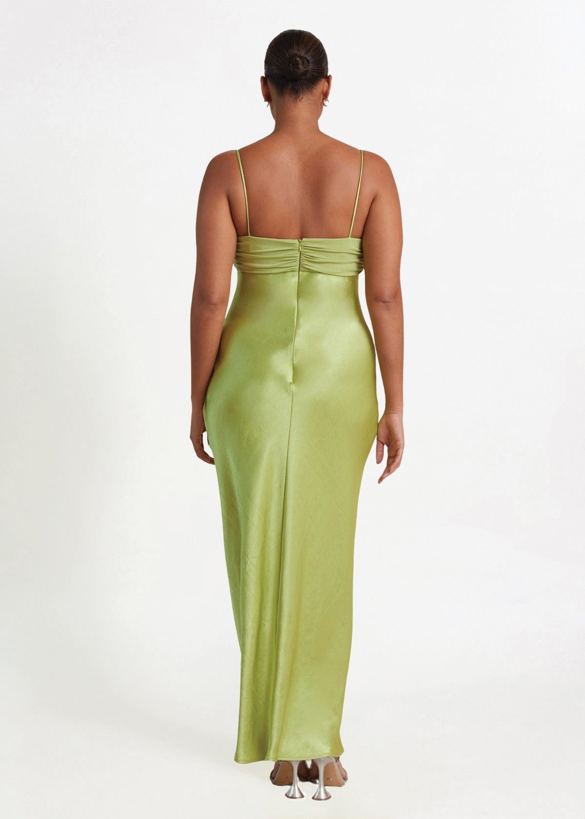 Julieta Maxi Dress in Lime photo 2