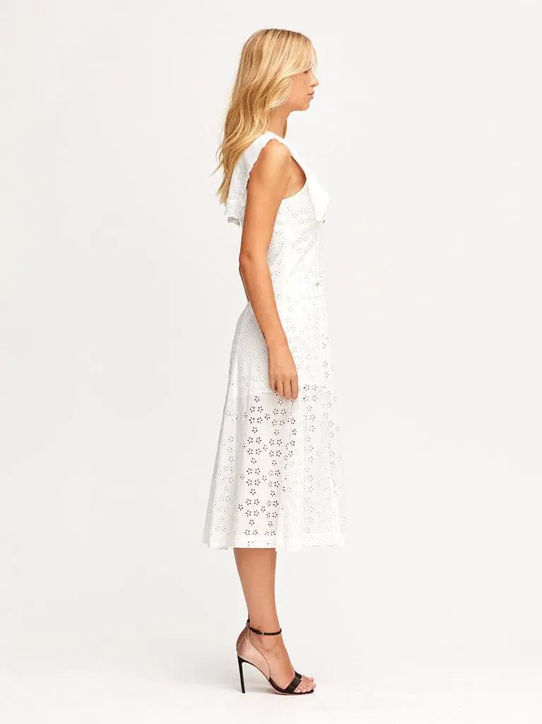 Alice McCall Wilde Grotto Midi Dress Porcelain White Size 4 photo 2