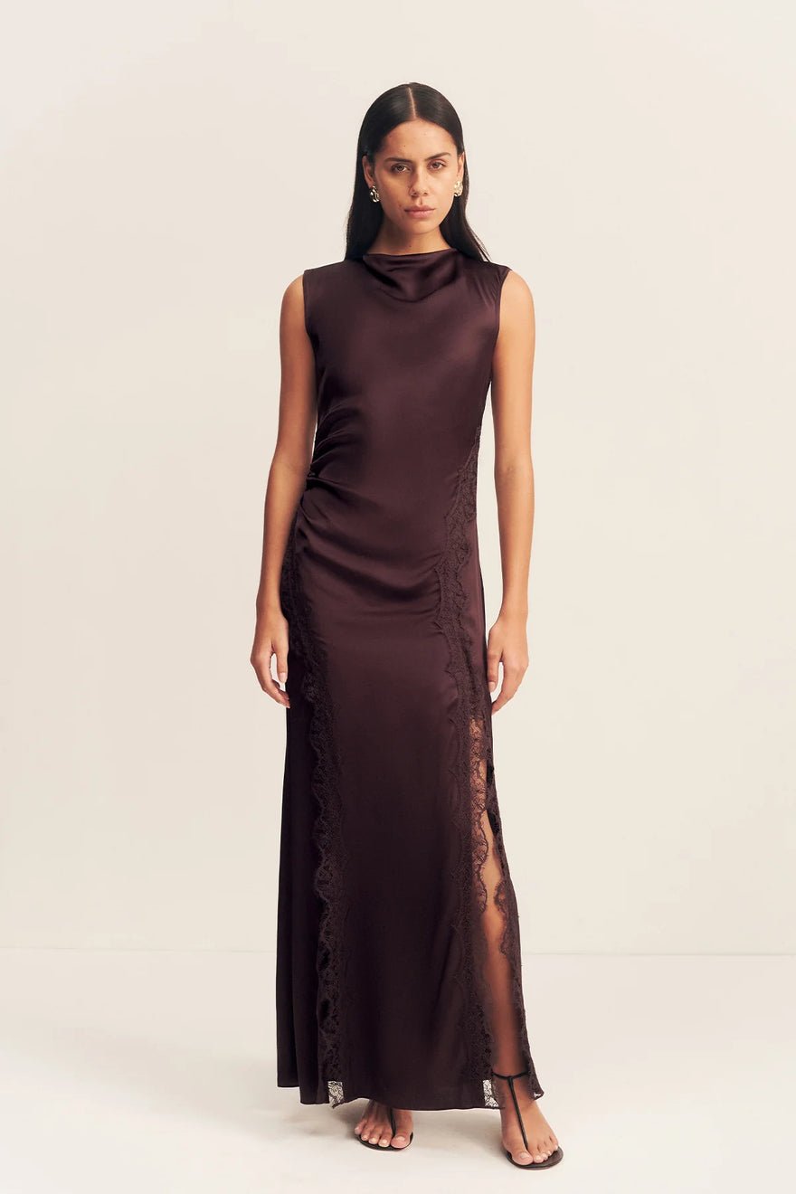 Shona Joy Allegra lace panelled maxi dress photo 4