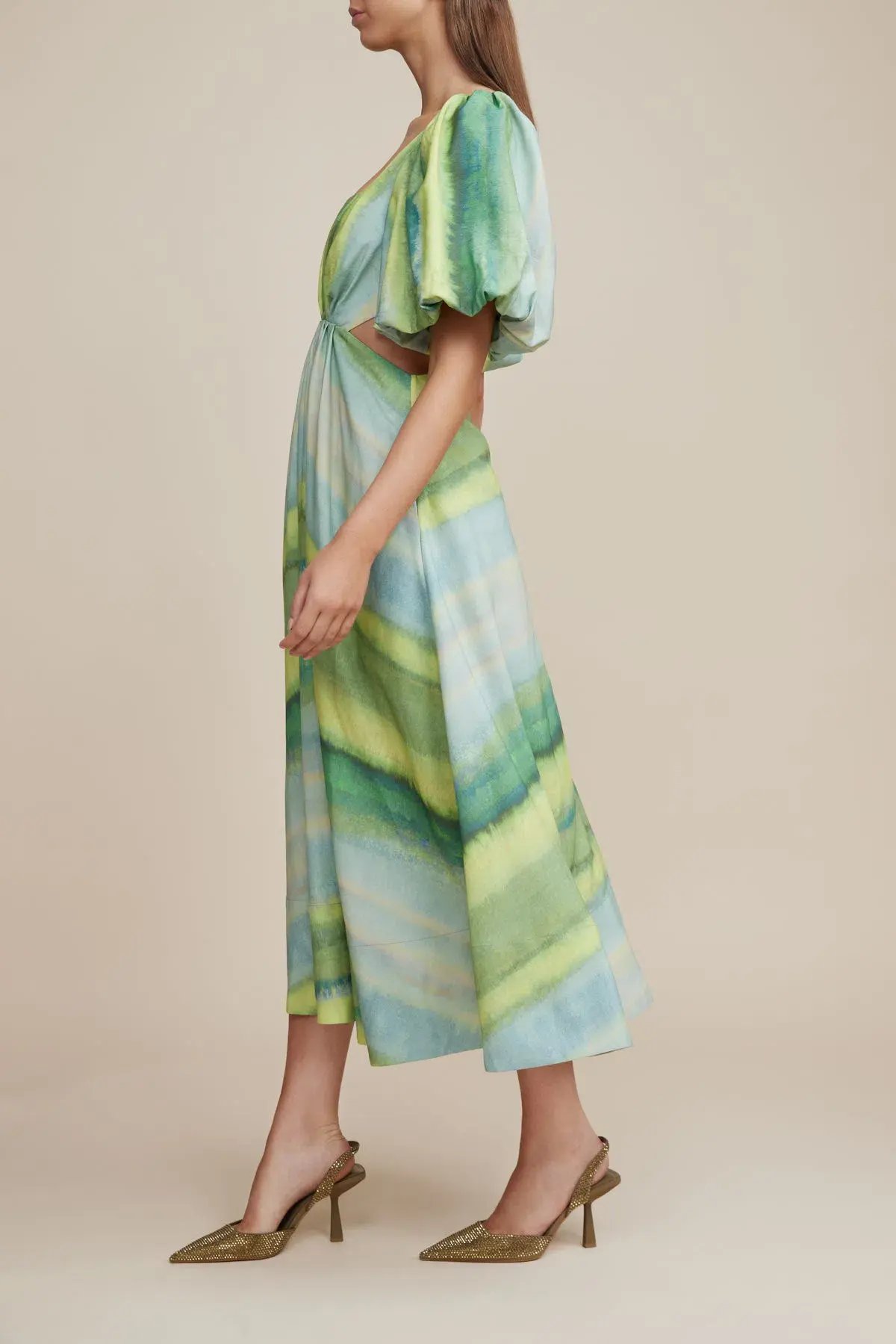 Acler Temple Dress Green Size 6 photo 2