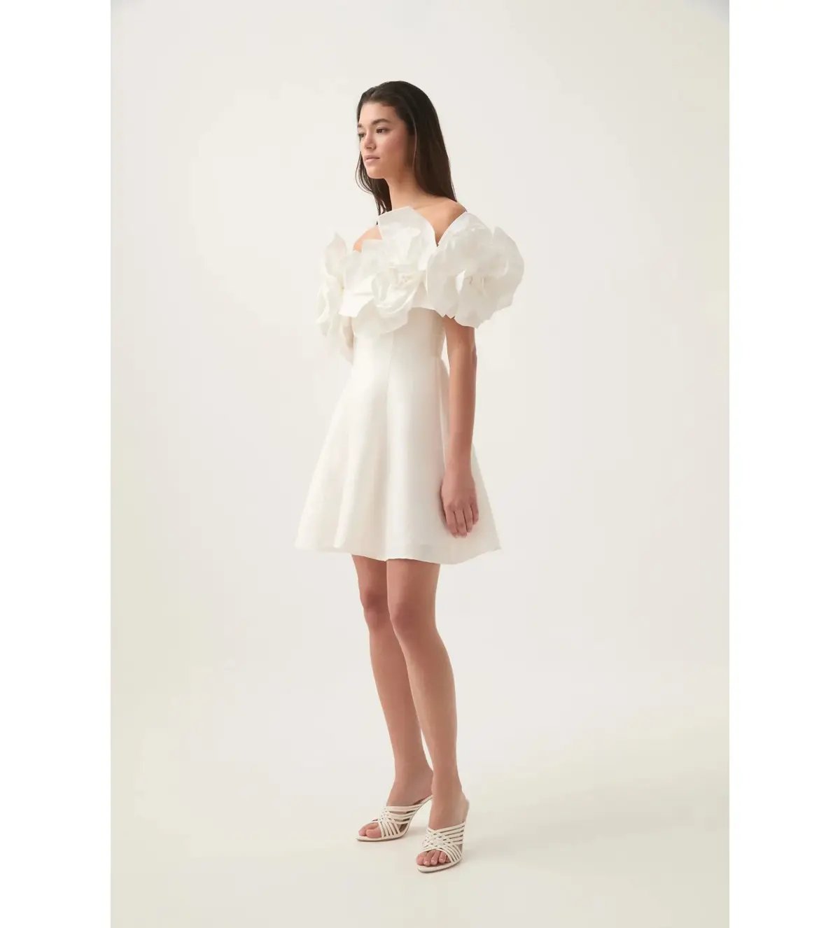 Aje Etta Mini Dress Ivory Size AU 12 photo 2