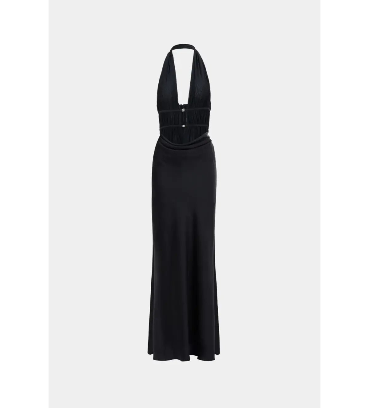 Misha Celine Satin Maxi Dress Size 6/XS photo 4