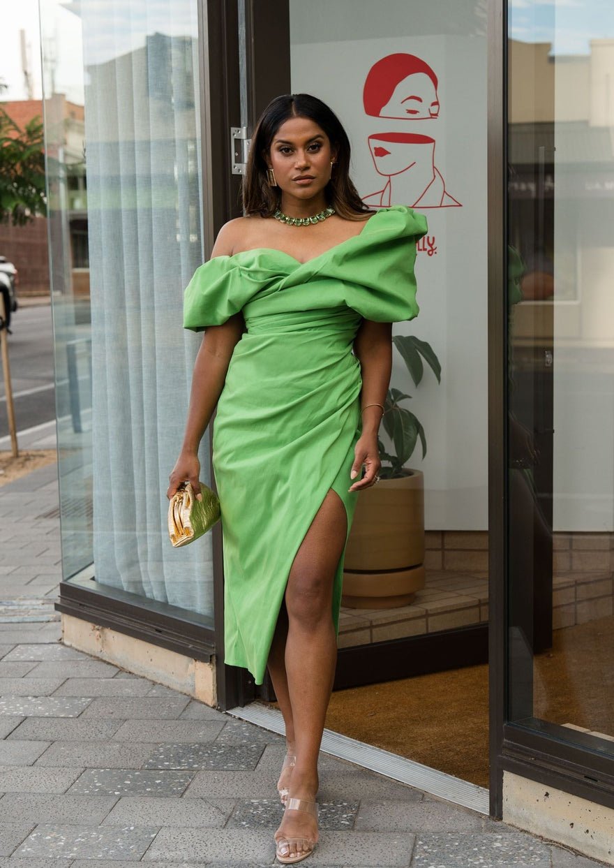 Rachel Gilbert Gia Dress, Green photo 4