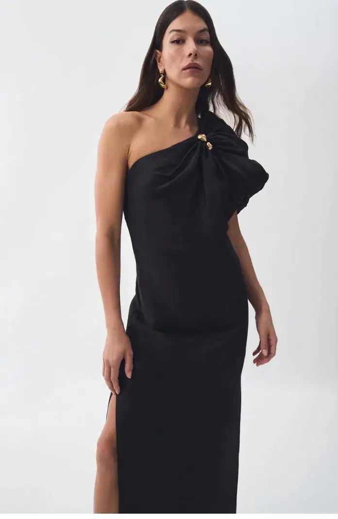 Aje Cira Maxi Dress Black  Size 16 photo 2