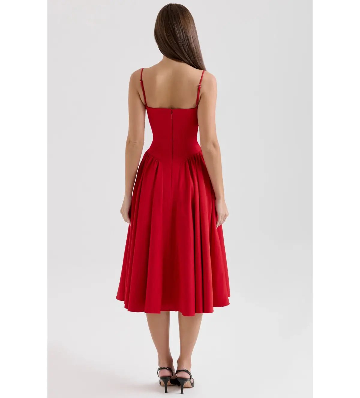House of CB Samaria Midi Dress Red Size XS / Size 6 photo 6