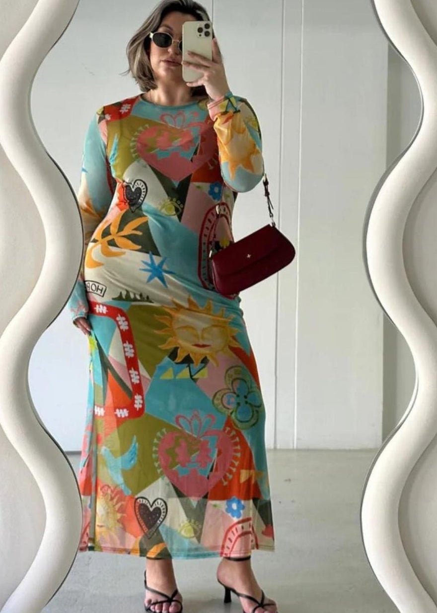 Never Fully Dressed Multi Sundazed Summer Mesh Dress photo 4