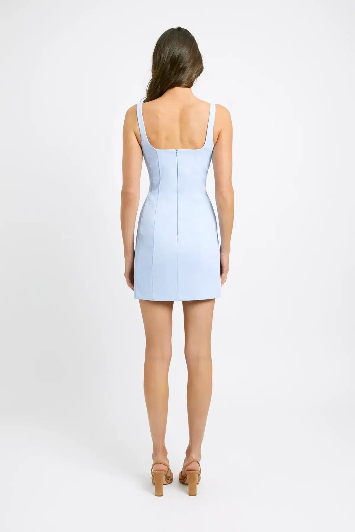 Kookai Blue Oyster Mini Dress Ice Blue Size 8 photo 3