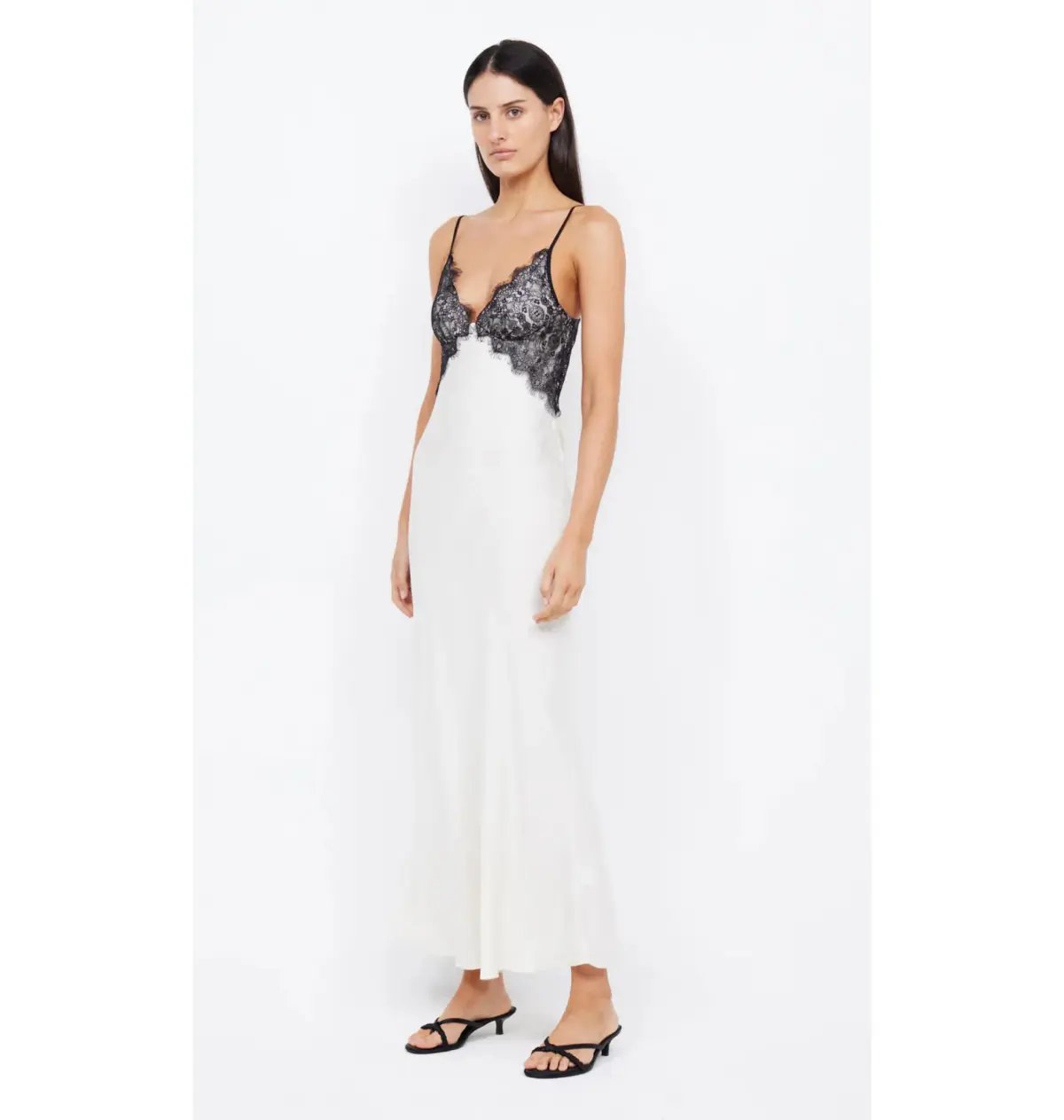 Bec & Bridge Emery Lace Maxi Dress Ivory/Black Size AU 12 photo 2