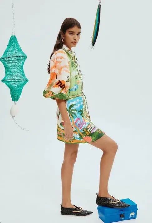 Alémais Paradiso Mini Dress Print Size 10 photo 4