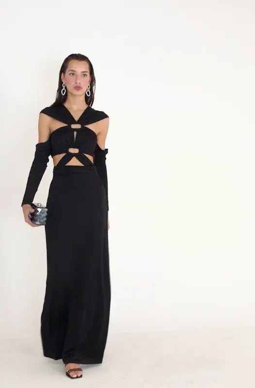 Cult Gaia Marisol Gown Black Size 6 photo 5