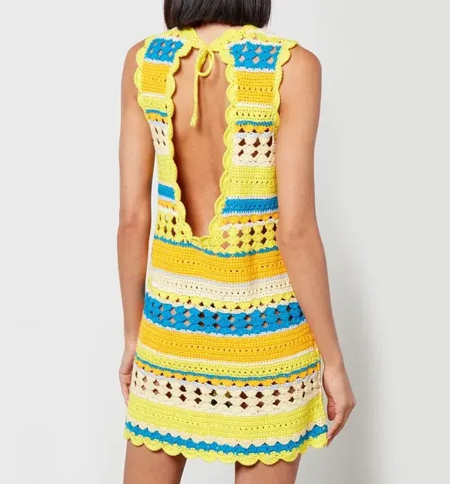 Ganni x Coggles Crocheted Mini Dress Multi Size S / AU 8 photo 3