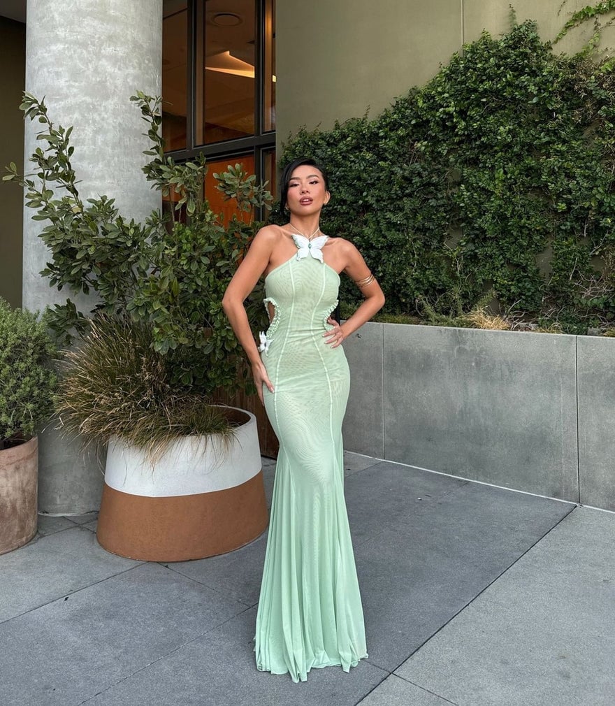 Huelleyrose Darya Dress - Green photo 4