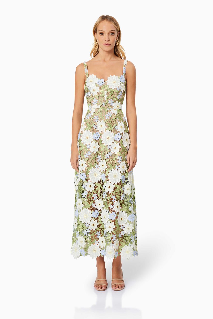 Elliatt Flora Midi Dress - Multi photo 3