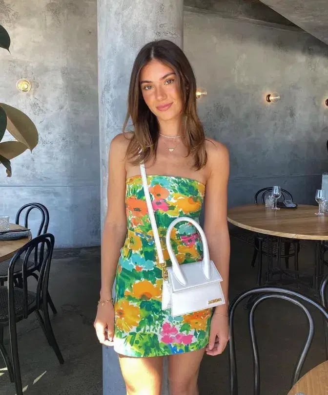 With Jean Lala Mini Dress in Splice Floral Size XS / AU 6 photo 3