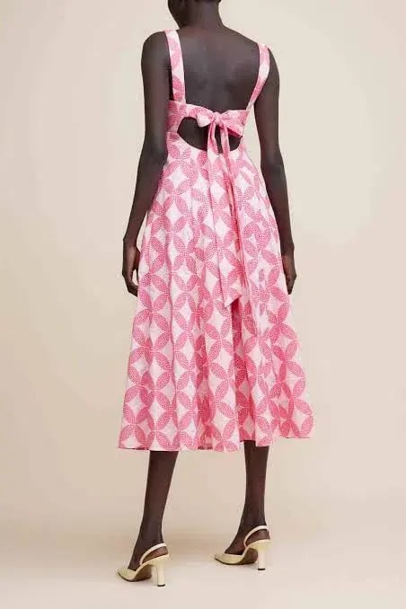 Acler Tate Midi Dress in Pink Mix Size 12 photo 2