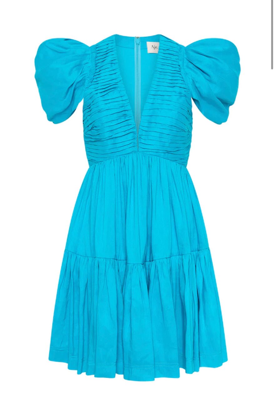 Aje Severine Tiered Dress - Sky Blue photo 2