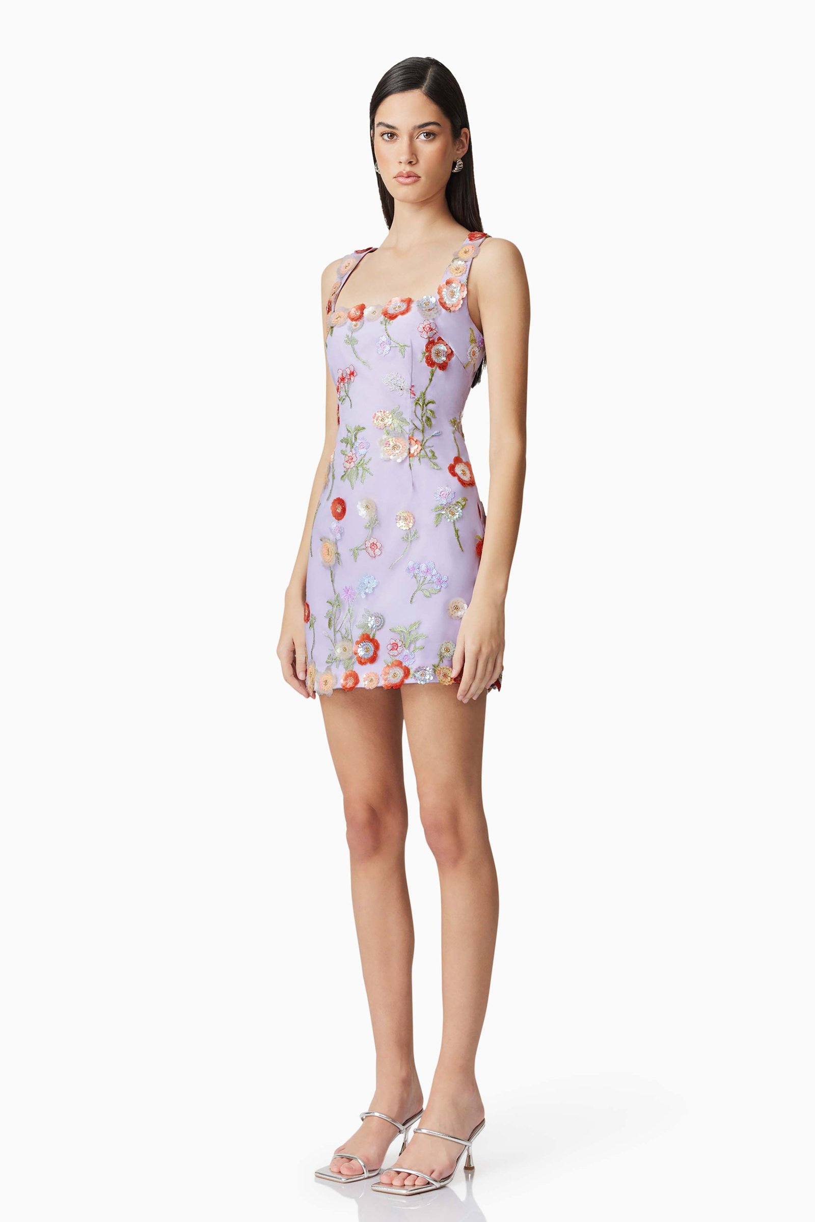ELLIATT NAYA MINI DRESS - LILAC MULTI photo 5