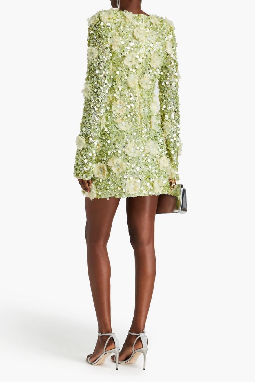 Rachel Gilbert Karal Embellished Mini Dress photo 3