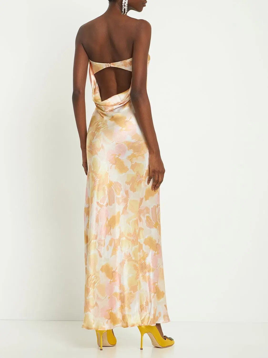Bec + Bridge Indi Strapless Maxi Dress in Floral Haze Size AU 12 photo 4