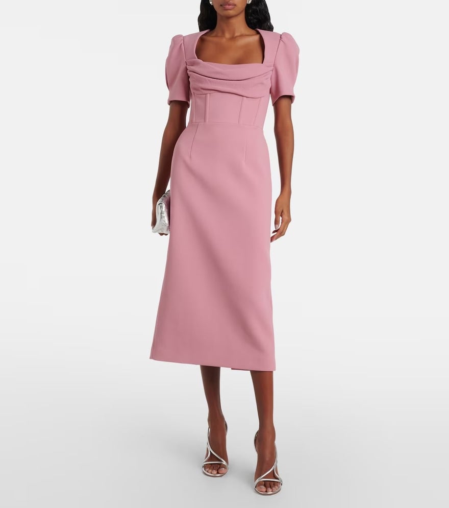 Rebecca Vallance Elora Short Sleeve Midi Dress photo 4